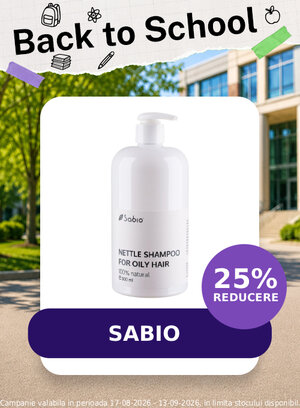 Back to School cu reducere 25% la Sabio