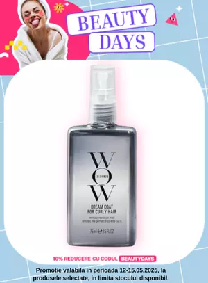 Beauty Days cu 10% voucher aplicat in cos la Color Wow