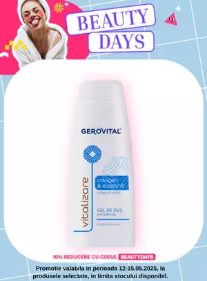 Beauty Days cu 10% voucher aplicat in cos la Gerovital