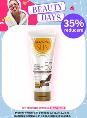 Beauty Days cu 10% voucher aplicat in cos la Gerovital Sun