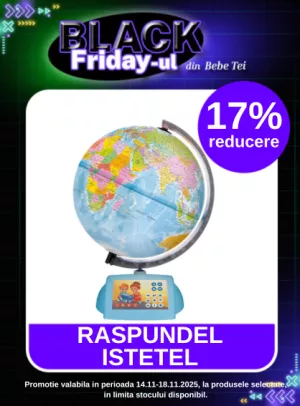 Black Friday cu 17% reducere la Raspundel Istetel