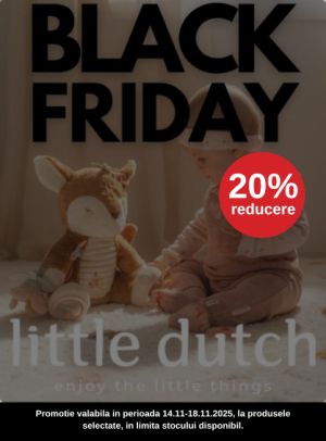 Black Friday cu 20% reducere la Little Dutch