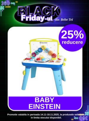 Black Friday cu 25% reducere la Baby Einstein