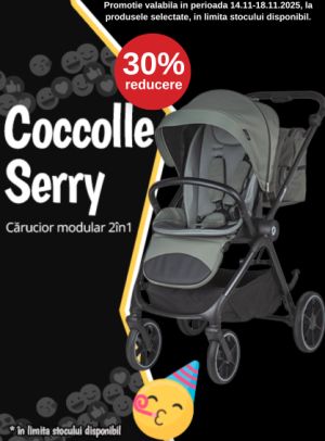 Black Friday cu 30% reducere la Coccolle Serry