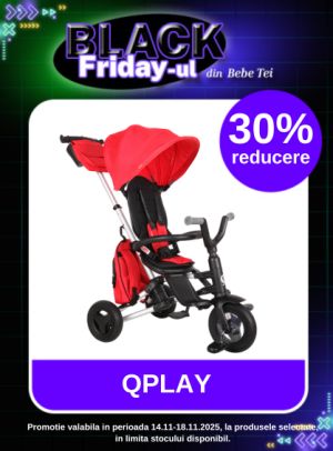 Black Friday cu 30% reducere la QPlay Nova Rubber
