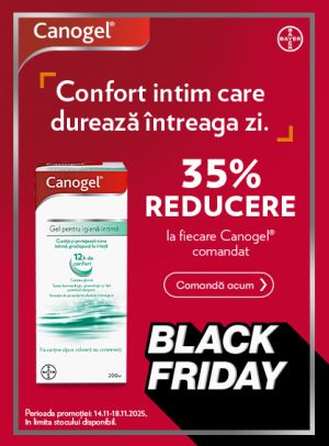 Black Friday cu 35% reducere la Canogel