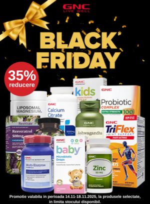 Black Friday cu 35% reducere la GNC