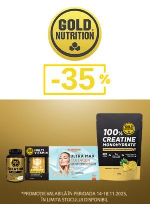 Black Friday cu 35% reducere la Gold Nutrition