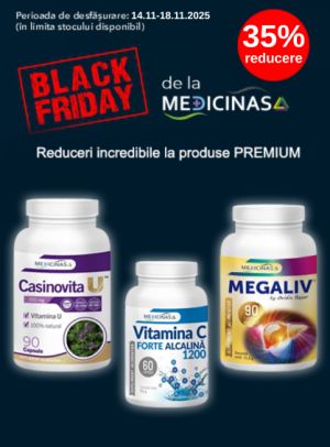 Black Friday cu 35% reducere la Medicinas