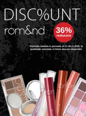 Black Friday cu 36% reducere la ROM&ND
