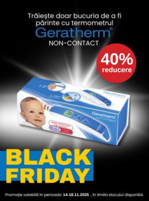 Black Friday cu 40% reducere la Geratherm Termometru non contact