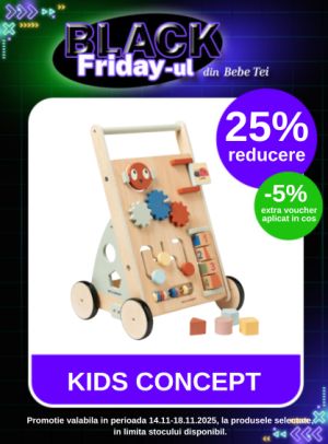 Black Friday cu 5% extra voucher aplicat in cos la Kids Concept