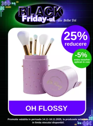 Black Friday cu 5% extra voucher aplicat in cos la Oh Flossy