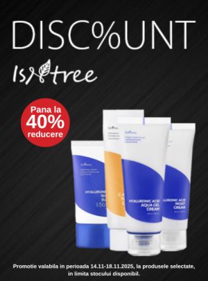 Black Friday cu pana la 40% reducere la Isntree