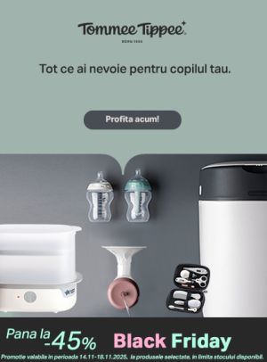 Black Friday cu pana la 45% reducere la Tommee Tippee