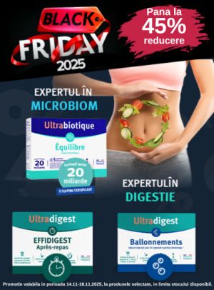Black Friday cu pana la 45% reducere la Vitavea Ultrabiotiwue si Ultradigest