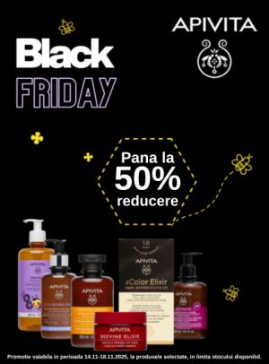 Black Friday cu pana la 50% reducere la Apivita