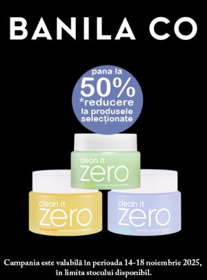 Black Friday cu pana la 50% reducere la Banila Co