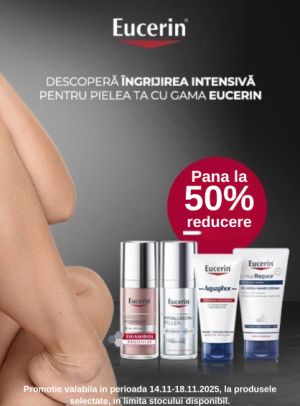 Black Friday cu pana la 50% reducere la Eucerin