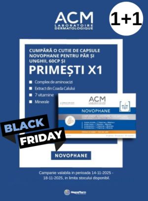 Black Friday cu produs promotional ACM Capsule pentru par si unghii Novophane - 60 bucati