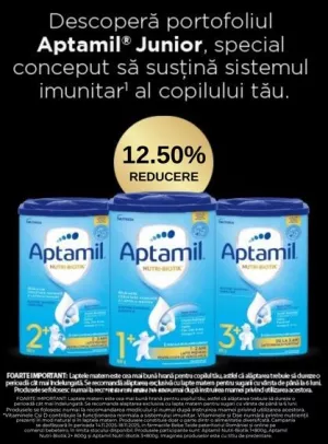 Black Friday cu reducere 12.50% la Aptamil