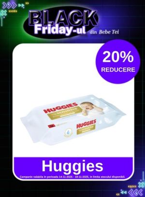 Black Friday cu reducere 20% la Huggies