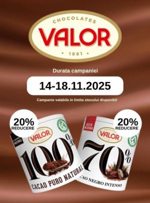 Black Friday cu reducere 20% la Valor