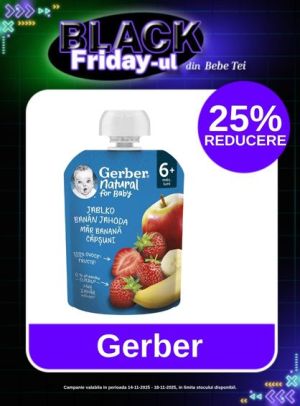 Black Friday cu reducere 25% la Gerber
