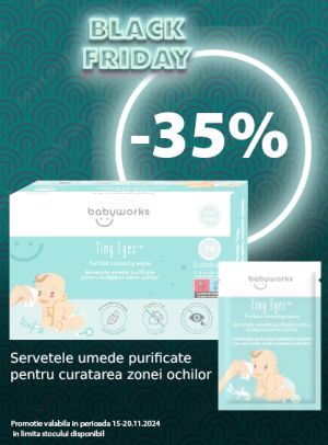 Black Friday cu reducere 35% la Baby Works