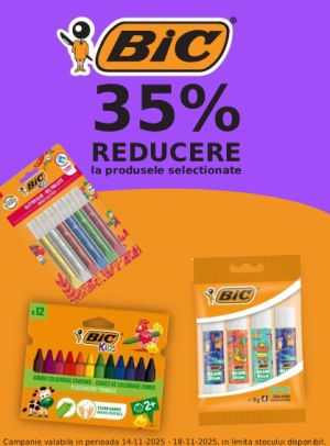 Black Friday cu reducere 35% la BIC