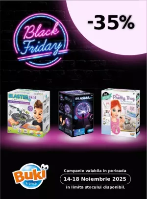 Black Friday cu reducere 35% la Buki