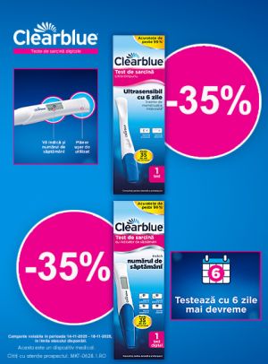Black Friday cu reducere 35% la Clearblue