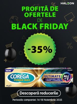 Black Friday cu reducere 35% la Corega