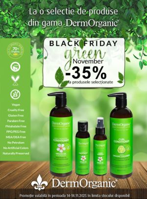 Black Friday cu reducere 35% la DermOrganic