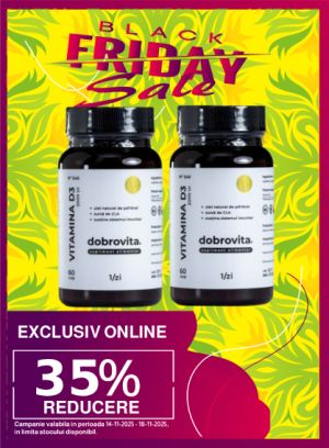 Black Friday cu reducere 35% la Dobrovita