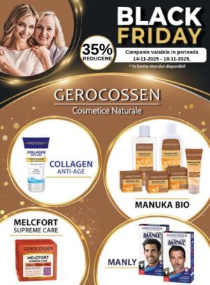 Black Friday cu reducere 35% la Gerocossen