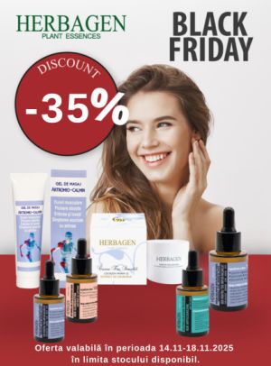 Black Friday cu reducere 35% la Herbagen si Genmar