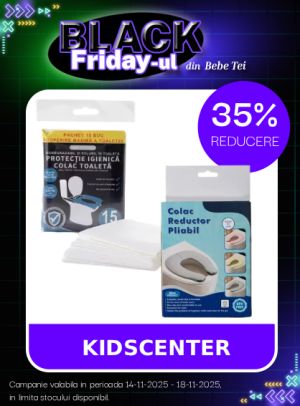 Black Friday cu reducere 35% la Kidscenter