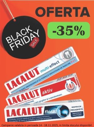 Black Friday cu reducere 35% la Lacalut