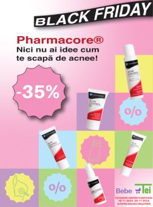 Black Friday cu reducere 35% la Pharmacore