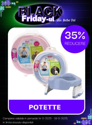 Black Friday cu reducere 35% la Potette Plus
