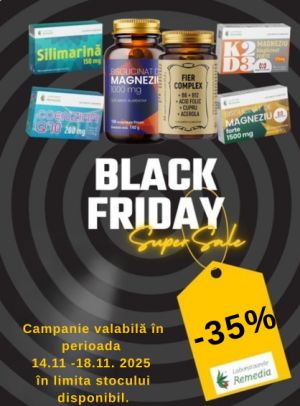 Black Friday cu reducere 35% la Remedia