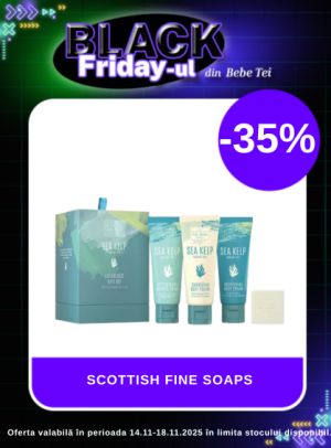 Black Friday cu reducere 35% la Scottish Fine Soaps