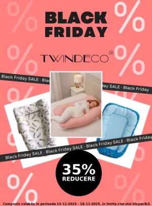 Black Friday cu reducere 35% la Twindeco