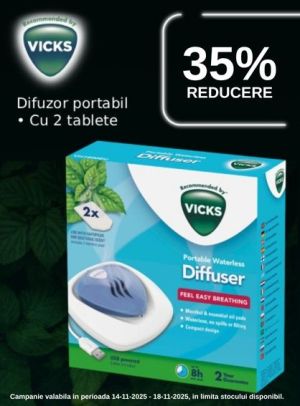 Black Friday cu reducere 35% la Vicks