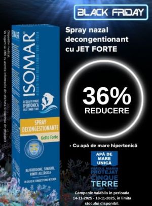 Black Friday cu reducere 36% la Isomar