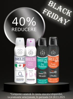 Black Friday cu reducere 40% la Breeze