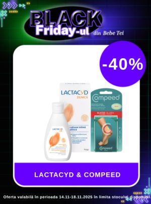 Black Friday cu reducere 40% la Compeed si Lactacyd