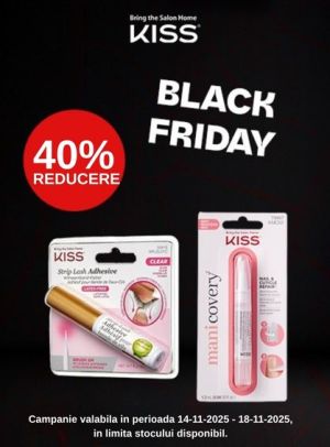 Black Friday cu reducere 40% la Kiss