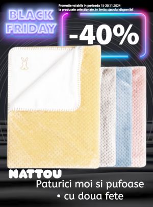 Black Friday cu reducere 40% la Nattou